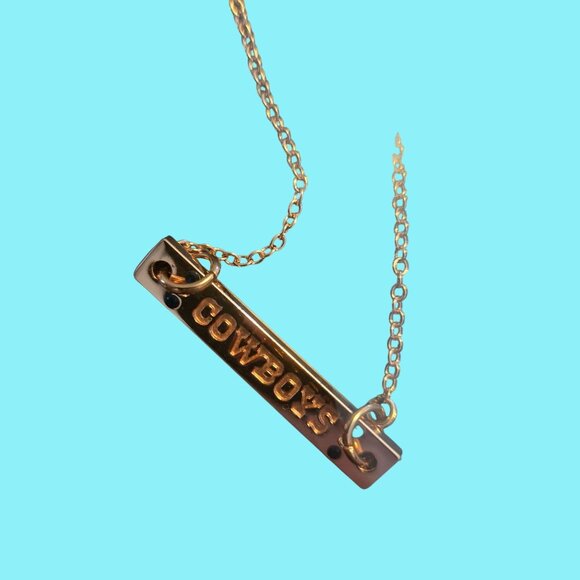 Dallas Cowboys WinCraft NFL Jewelry Rose Gold Necklace - Picture 2 of 4